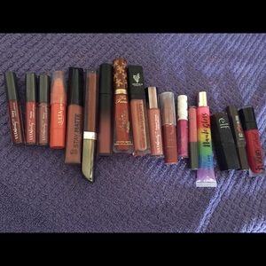 Variety of lip stick and glosses